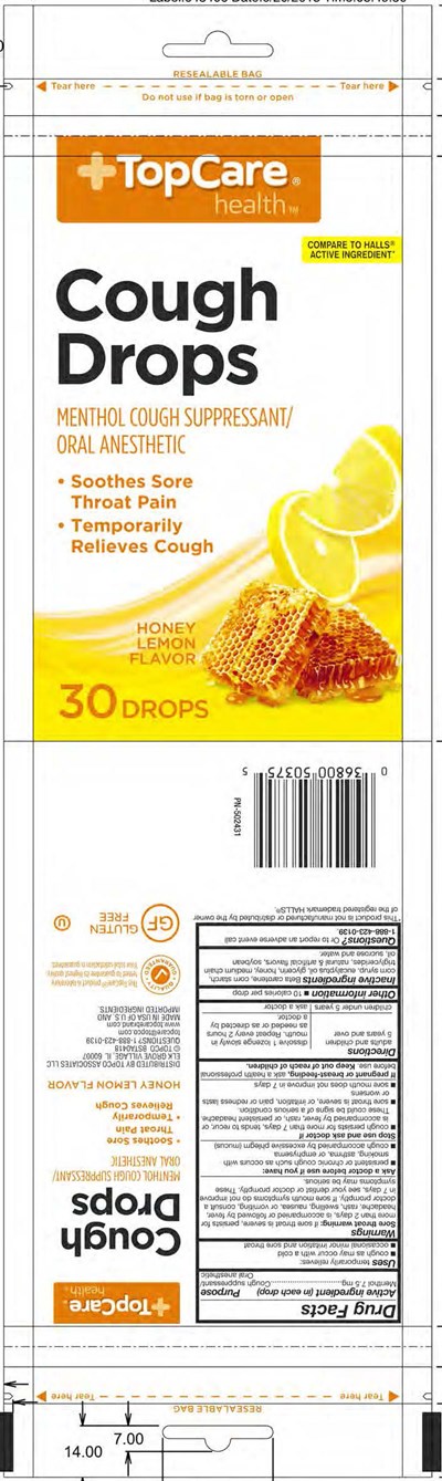 Topcare Honey Lemon 30ct Cough Drops (Topcare Honey Lemon 30ct Ndc 36800 816 30)